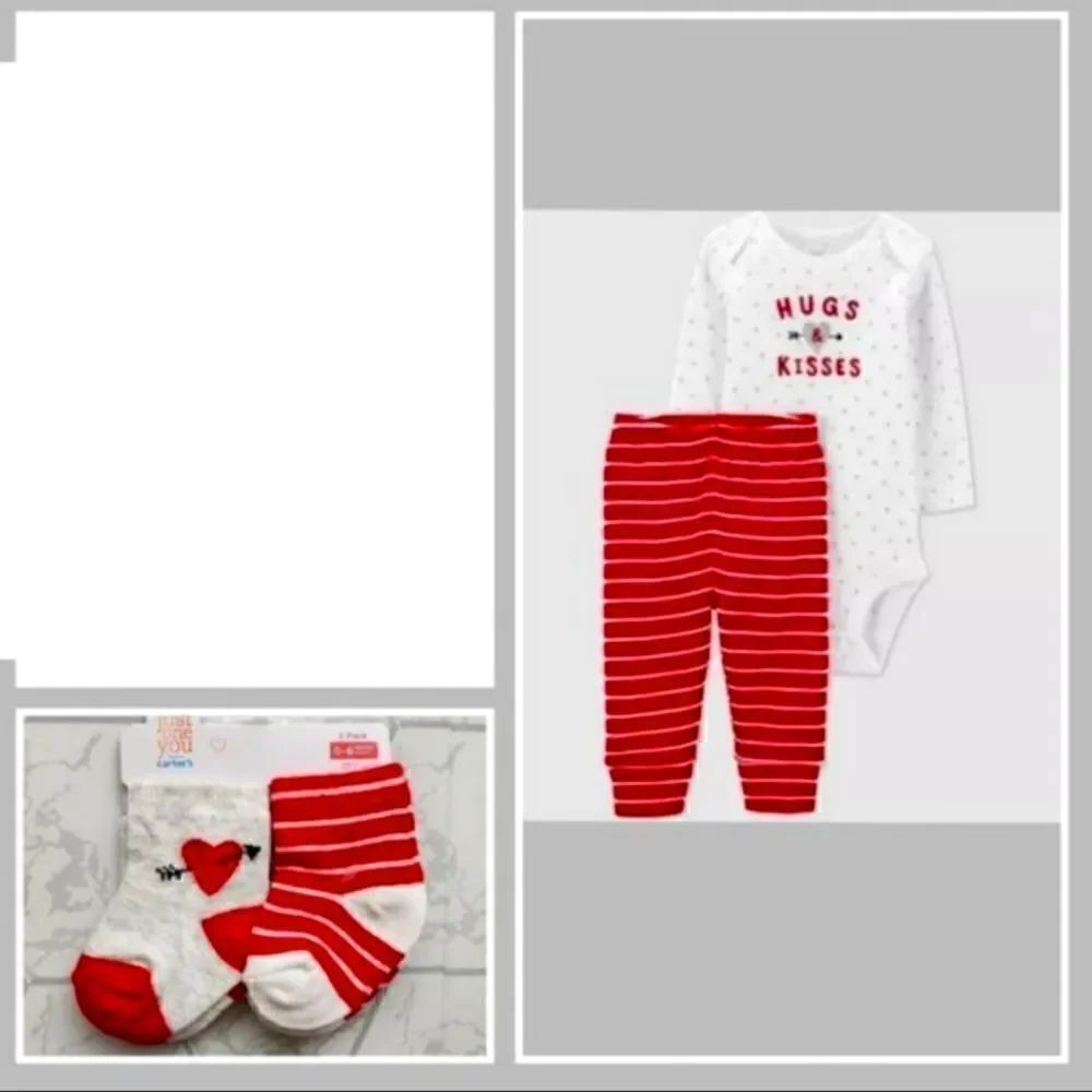 NWT Baby Boy's Valentine's Day Clothes Bundle